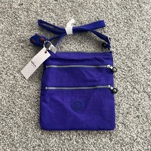 Kipling Purple / Dark Blue Crossbody Purse